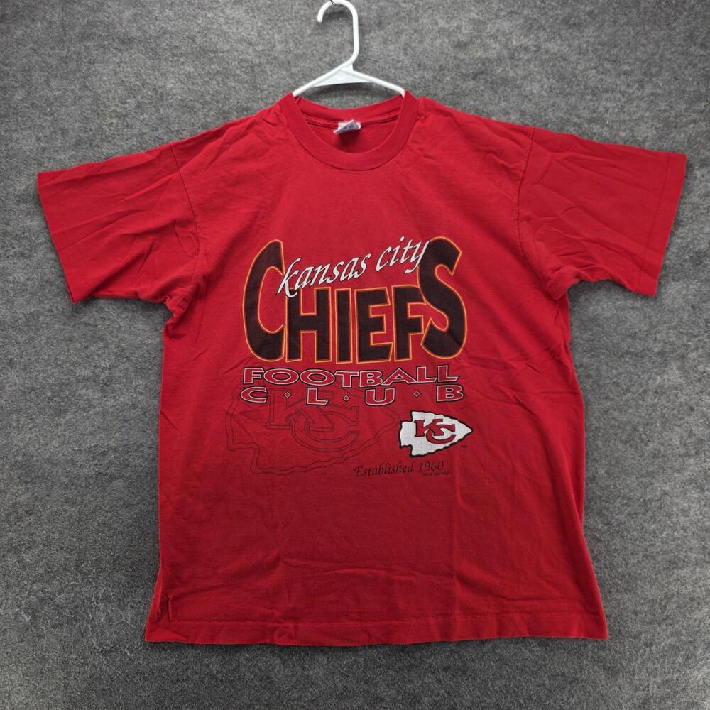 Vintage 1993 Kansas City Chiefs Shirt Mens XL Red NFL Football Salem Sportswear